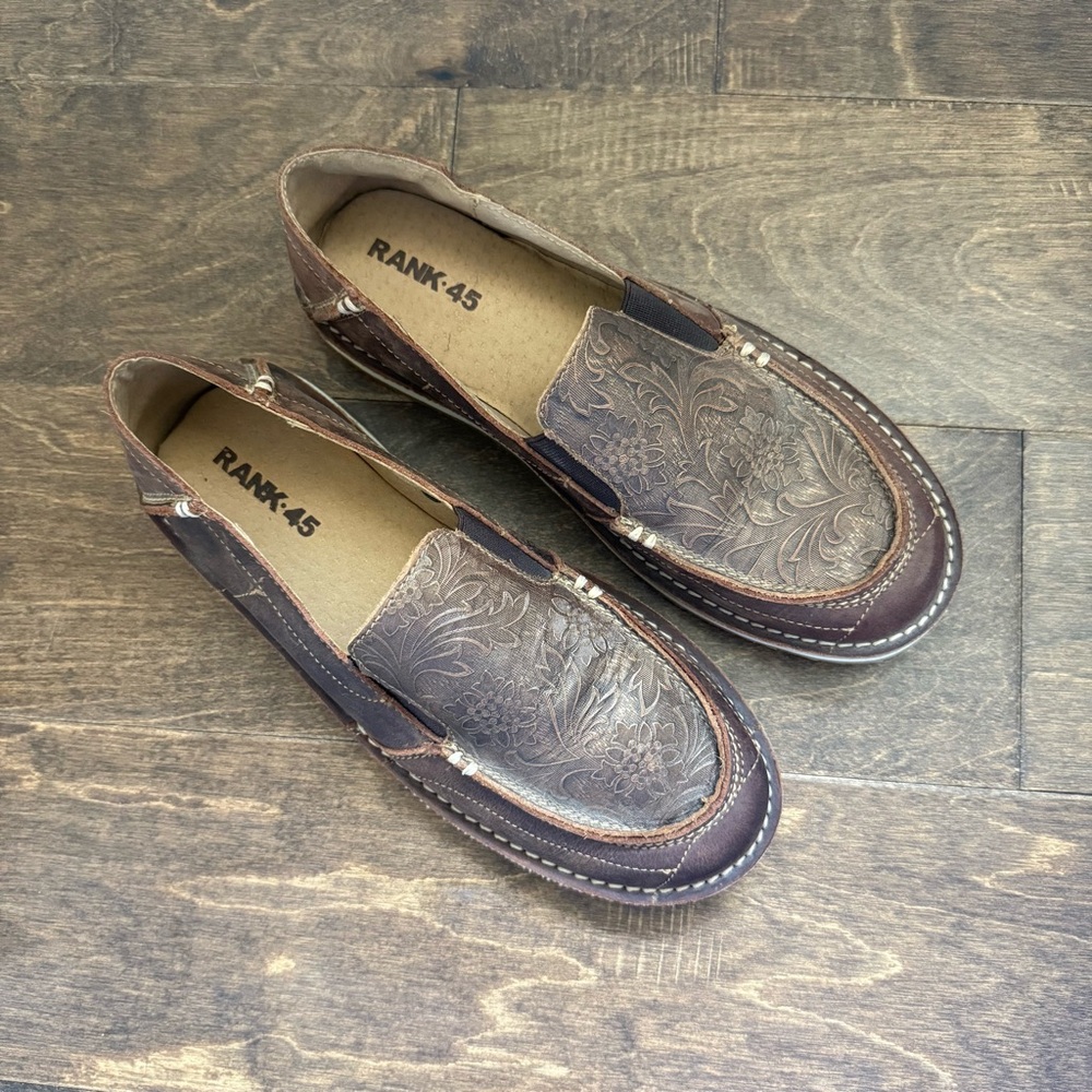 Rank 45 Brown Leather Loafers Women’s Size 7.5